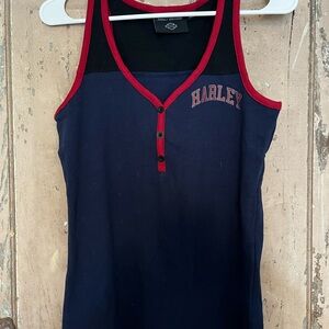 Harley-Davidson Black Tee with Red Trim